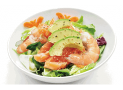 A8 salade saumon crevette avocat